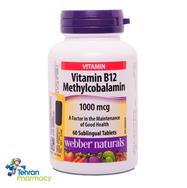 قرص ویتامینB12 وبر نچرالز- webber naturals
